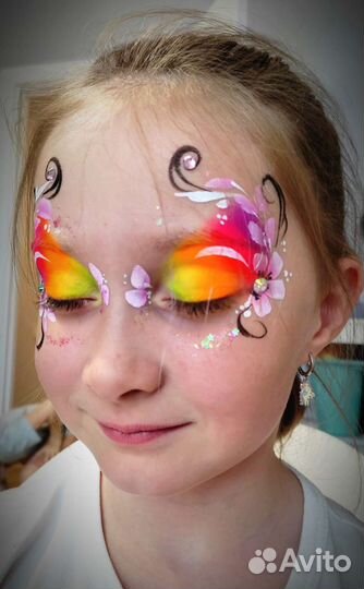 Аквагрим, блеск-тату