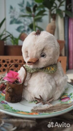 Авторская игрушка тедди цыпленок и утёнок