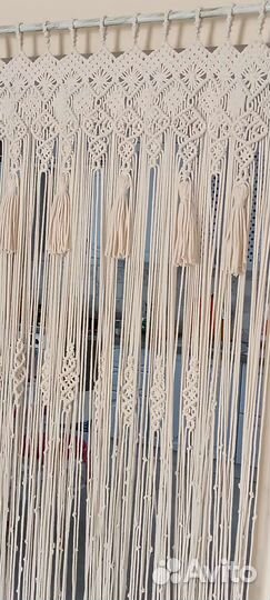 Штора в технике макраме