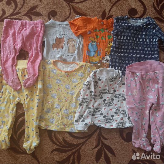 Вещи пакетом на девочку с рождения до 86 размера
