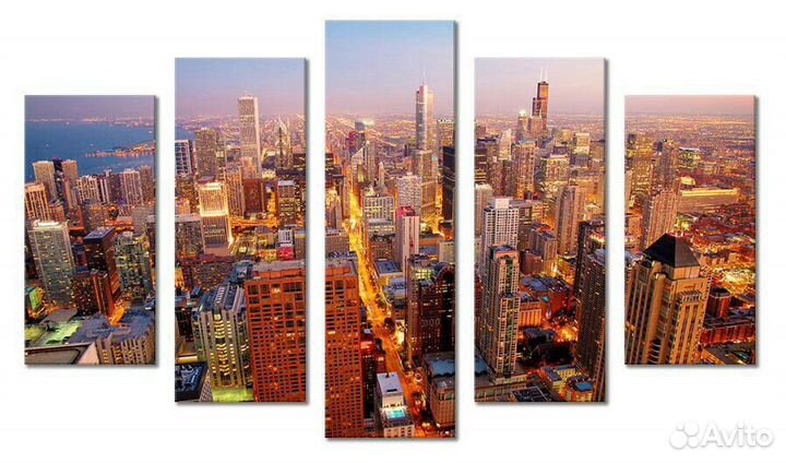 Картина модульная по номерам