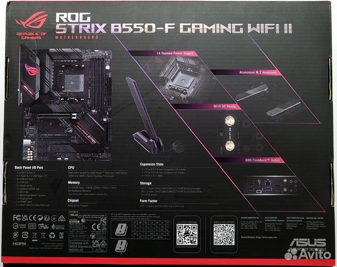 Asus ROG strix B550-F gaming wifi II (новая +сц)