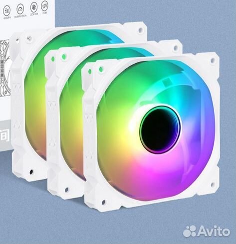 Комплект вентиляторов с argb подсветкой+контроллер