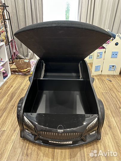 Детская кровать машина с матрасом