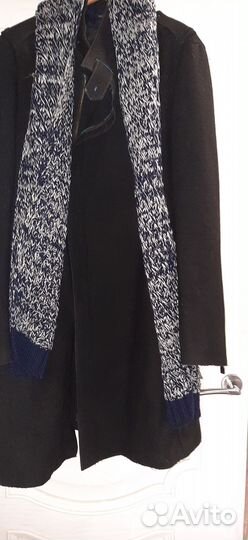 Пальто мужское черное 52