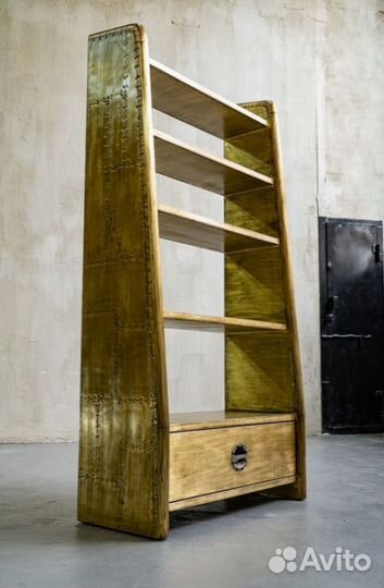 Книжная полка Escalator Bookshelf Brass