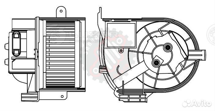 Электровентилятор отопителя для автомобилей Renaul