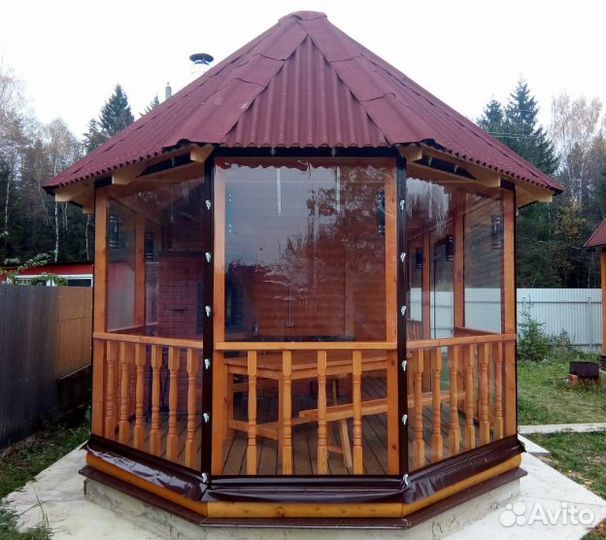 Остекление беседок