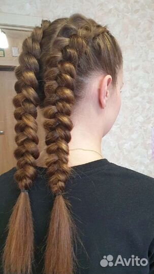 Плетение объемных кос, канекалон, афрорезинки
