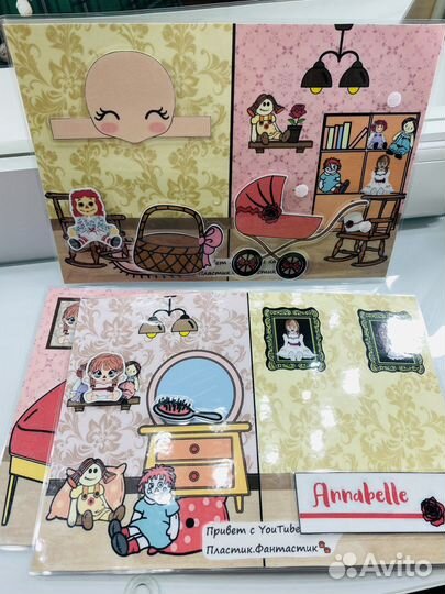 Игра на липучках бумажная кукла Аннабель,Поппи