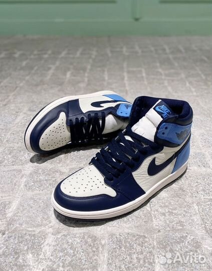 Кроссовки nike jordan high blue оригинал