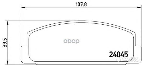 Колодки тормозные mazda RX 7 92/mazda 323 1.8