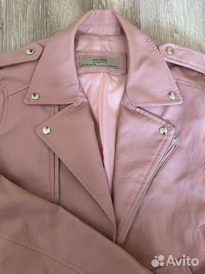 Кожаная куртка косуха с сумкой