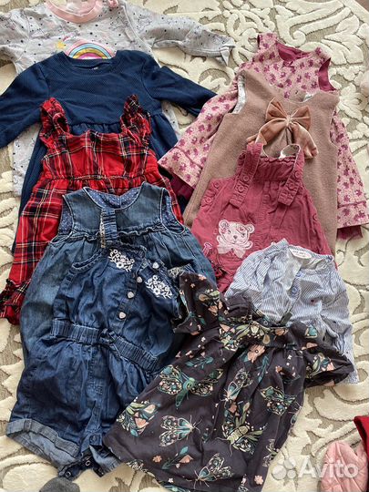 Огромный пакет фирменной одежды девочки с рождения