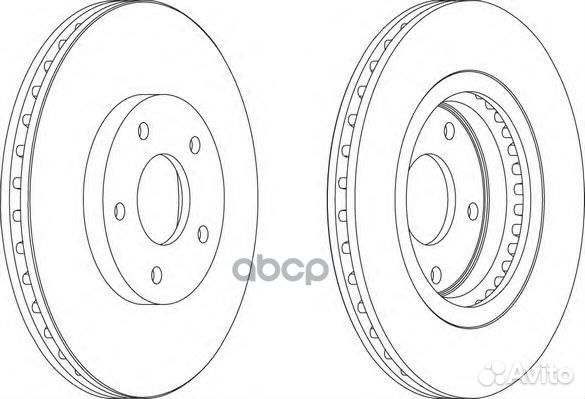 Диск тормозной Qashqai X-Trail ddf1589 Ferodo