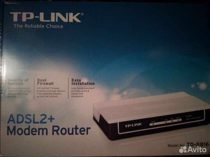 Роутер с модемом adsl2+TP-Link