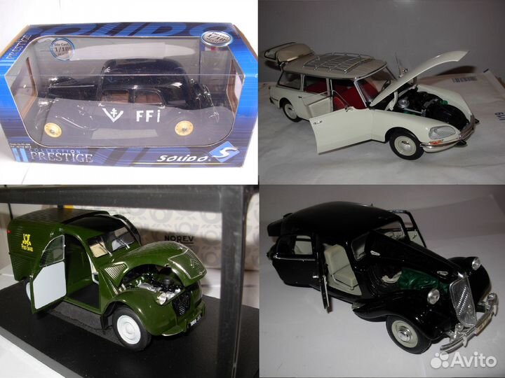 1/18 модели Франц. Citroen Renault Bugatti Peugeot