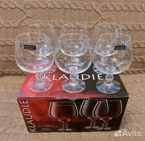 Бокалы для коньяка Bohemia Crystal Клаудия 250 мл