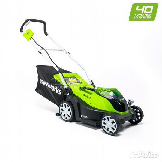 Газонокосилка аккумуляторная Greenworks 40V