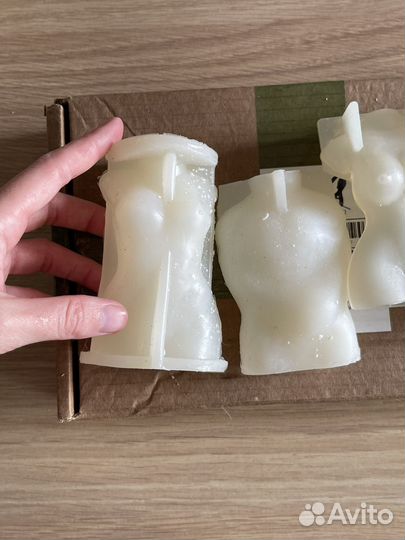 Соевый воск и силиконовые формы для свечей