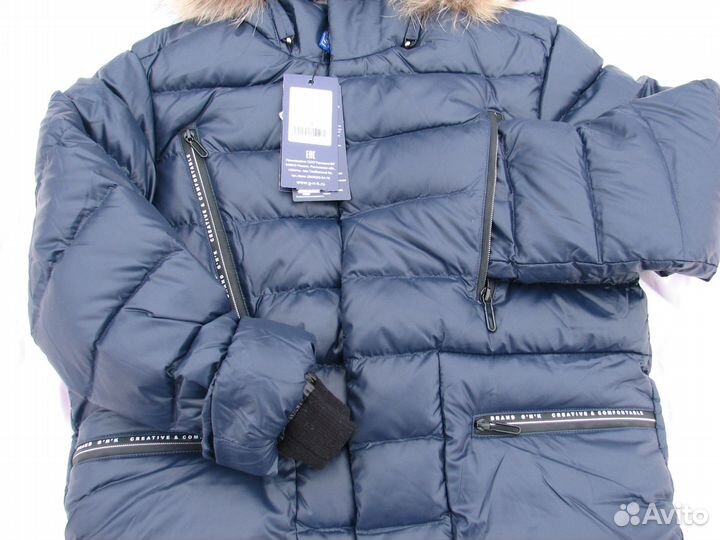 Новый теплый зимний пуховик до -40 брендовый