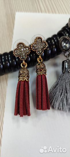 Серьги кисточки