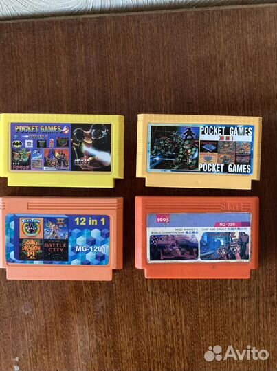 Картриджи для Dendy Famicom Nintendo 8 bit