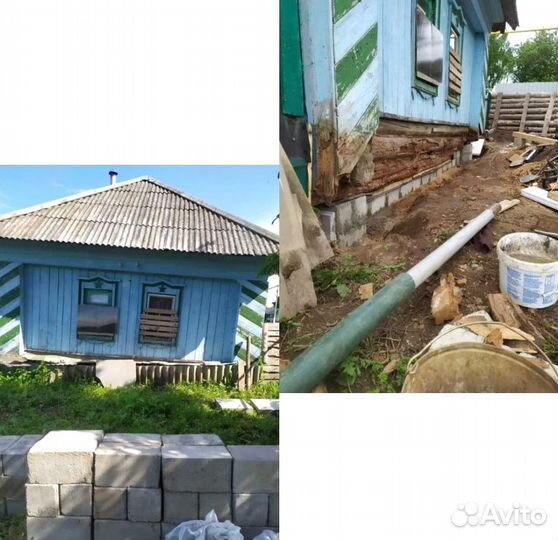 Подъем дома Замена венцов лаг Ремонт фундамента