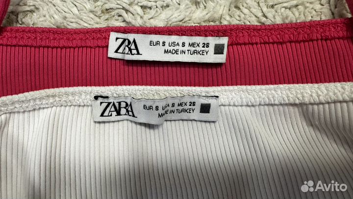Топы zara 2 шт разных цветов (размер S)