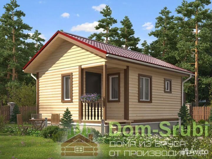 Комсомольск. Хорошая Баня из бруса Б-20 (5х7)