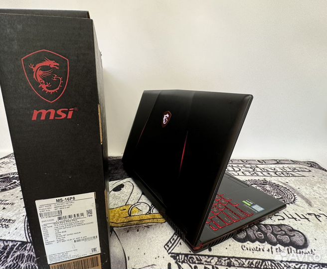 Игровой ноутбук Msi 15.6 i5/GTX/16RAM/SSD+HDD