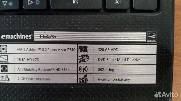 EMachines E642G на запчасти