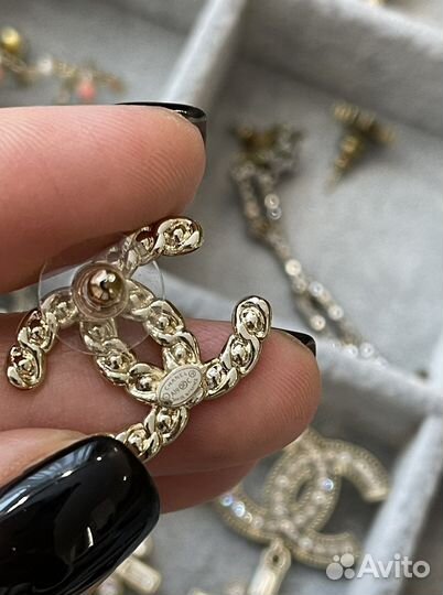 Серьги chanel
