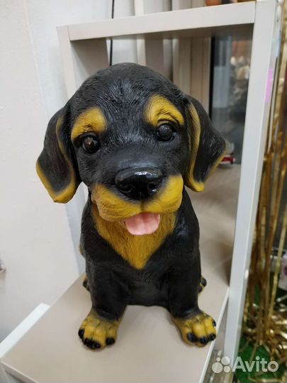 Копилка щенок ротвейлера