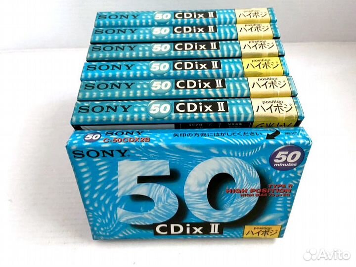 Аудиокассеты кассеты Sony CDix II 50 - 1994 г