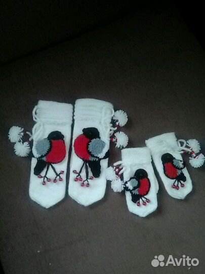 Варежки для мам и дочек