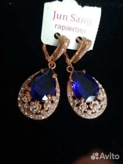 Крупные серьги бижутерия