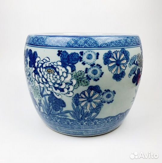 Японское антикварное кашпо аквариум