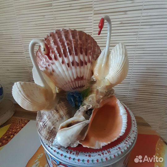 Салфетница из ракушек