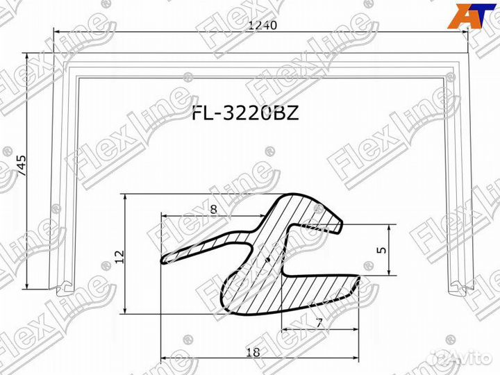 Уплотнитель лобового стекла Hyundai Tucson 2