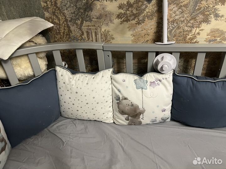 Бортики в детскую кроватку бу