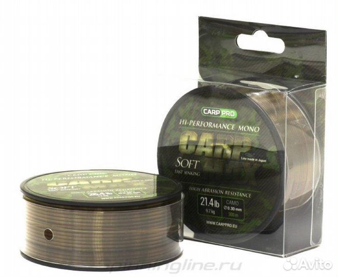 Леска Carp Pro Carp Max Camo 1000 м. 0.28; 0.3 мм