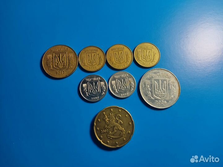 Монеты Украина сша-европа