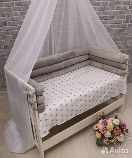 Бортики в детскую кроватку