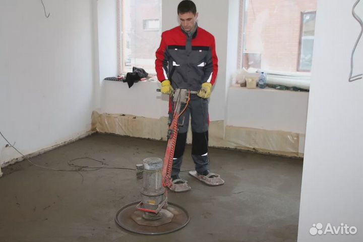 Механизированная стяжка пола под ключ, от 50м2