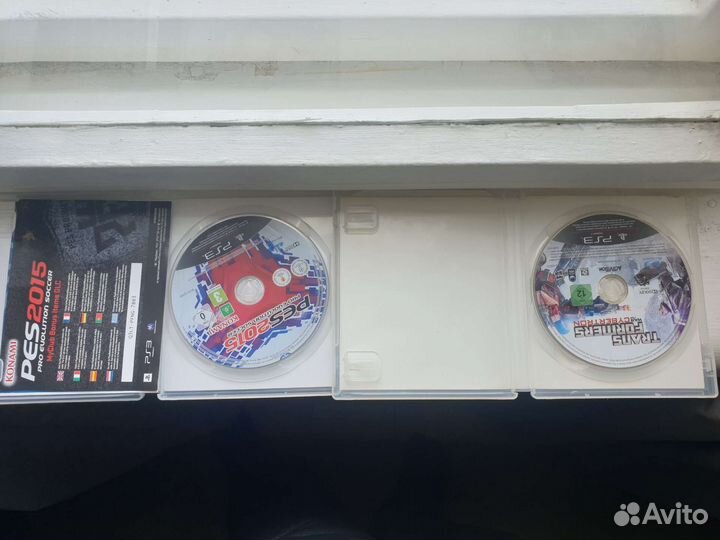 Диски ps3 (лицензия) pes 2015, transformers, gt 5