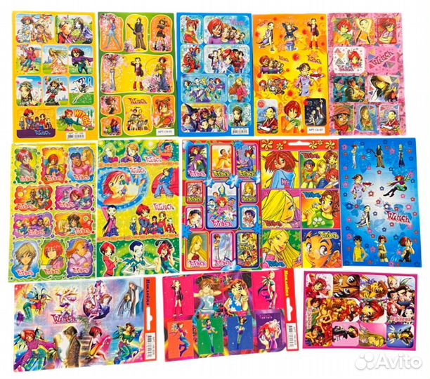 Наклейки 2000х наклейки из дества Bratz,Чародейки