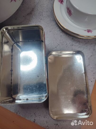 Новогодняя коробка жесть сундук 1995 год