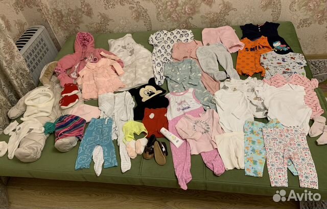 Одежда для девочки пакетом 0-9 мес.осень/зима