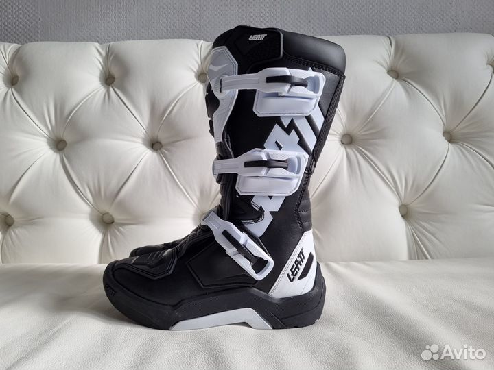 Кроссовые Мотоботы детские Leatt 3.5 Junior Bl/Wh